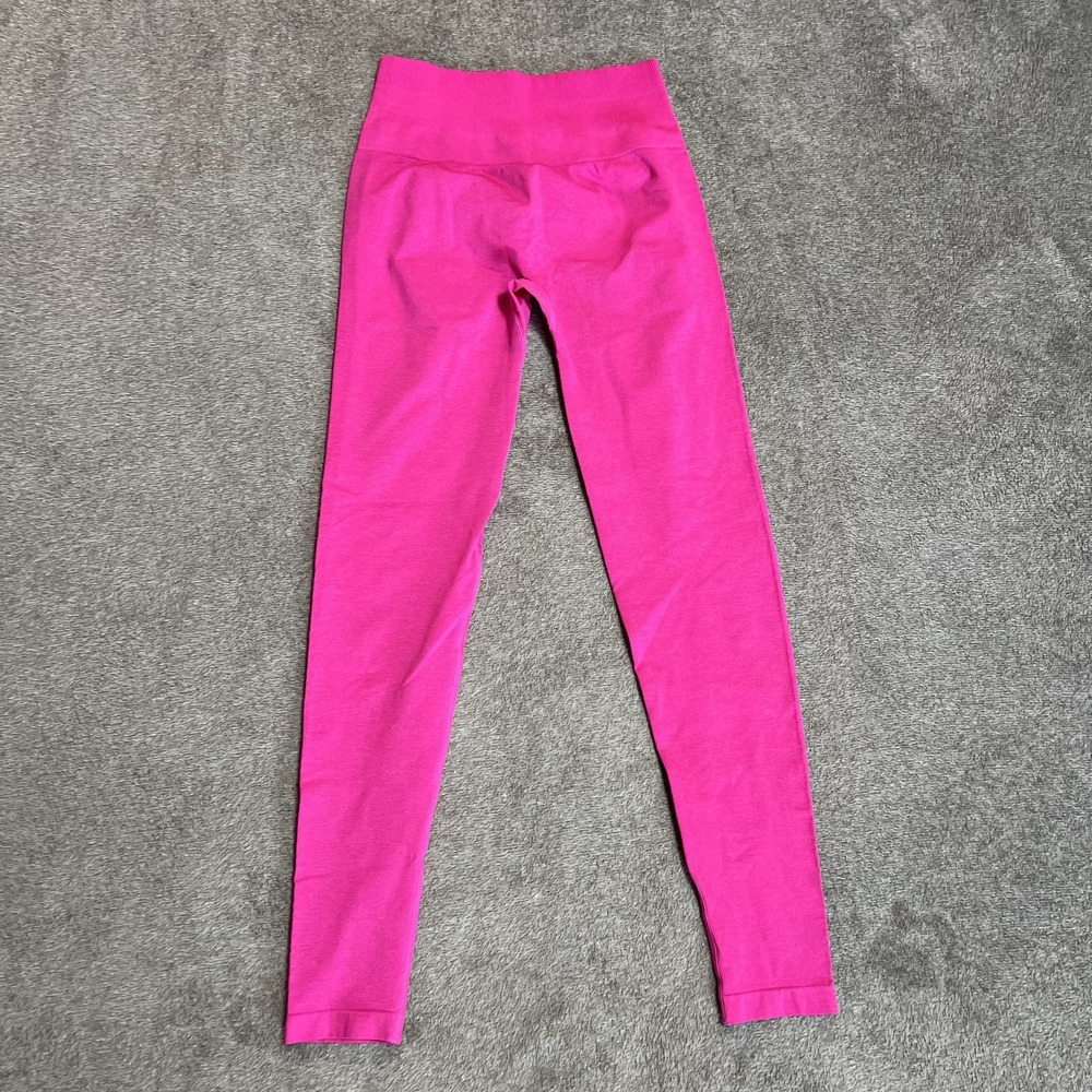 CELER Workout Leggings Tummy Control Seamless Scrunch Butt XS Hot Pink